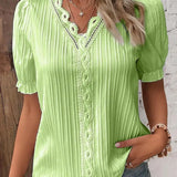 Mira Lace-Detail Top