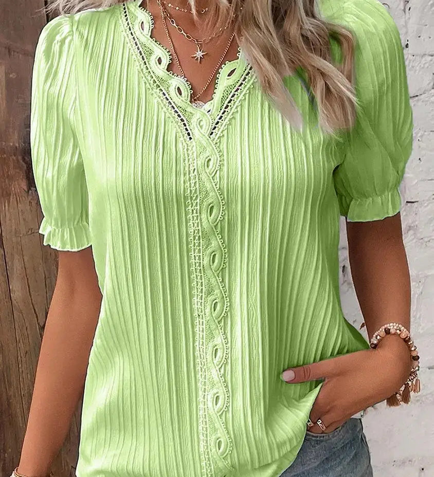 Mira Lace-Detail Top