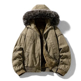 Casaco cargo elegante com forro polar