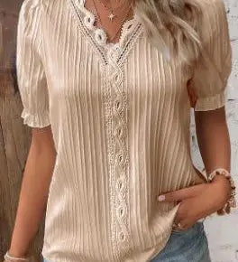 Mira Lace-Detail Top