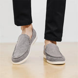 Mocassins casuais de camurça