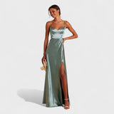 Vestido comprido Satin