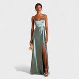 Vestido comprido Satin