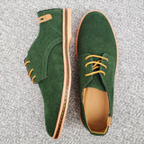 Sapatos de negócios Oxford de camurça