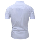 Camisa de manga curta em algodão Cargo