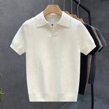 Camisa pólo de malha respirável