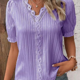 Mira Lace-Detail Top