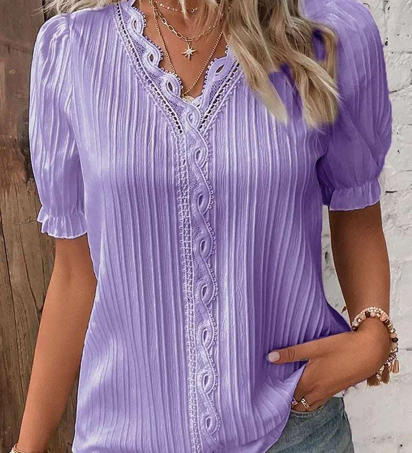 Mira Lace-Detail Top
