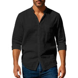 Camisa de verão em algodão/linho