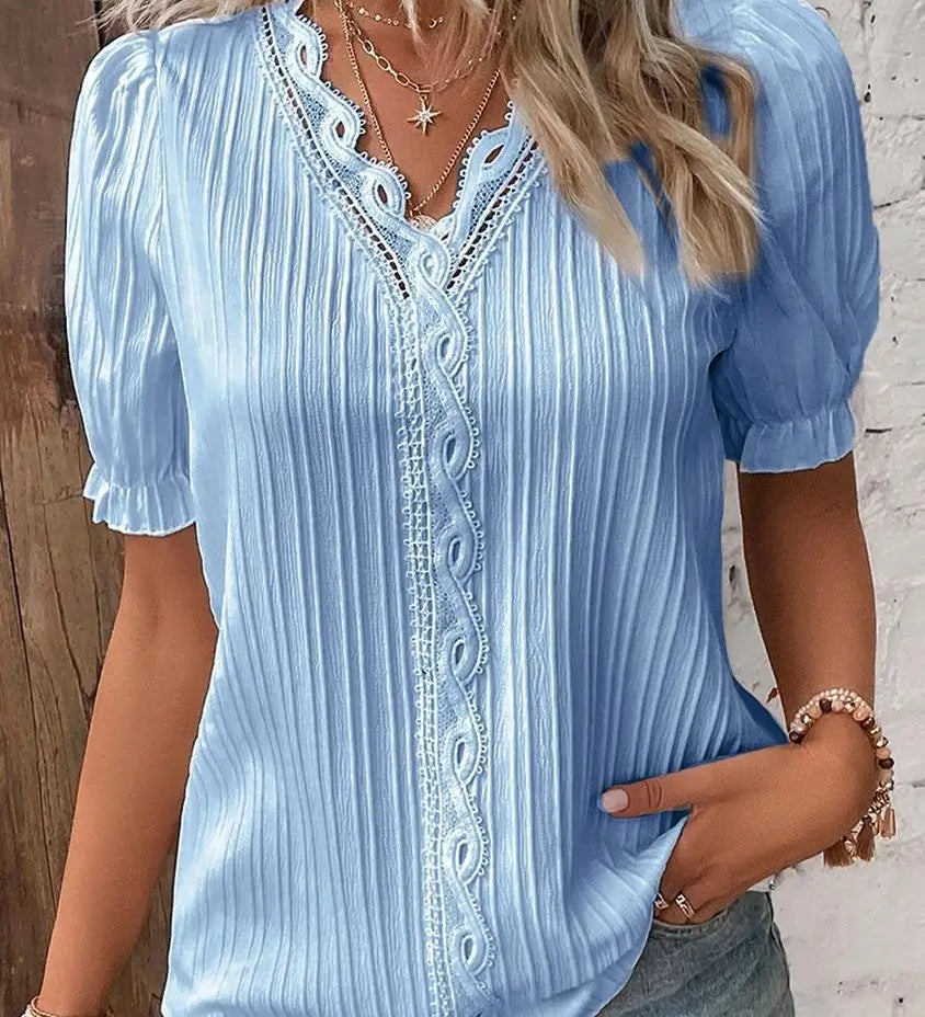Mira Lace-Detail Top