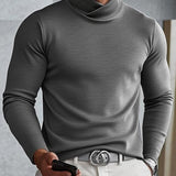 Moda Lusitana - Suéter de Gola Alta Masculino