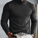Moda Lusitana - Suéter de Gola Alta Masculino