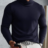 Moda Lusitana - Suéter de Gola Alta Masculino