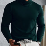 Moda Lusitana - Suéter de Gola Alta Masculino