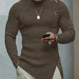 Moda Lusitana - Camisola Masculina Elegante com Botões