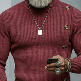 Moda Lusitana - Camisola Masculina Elegante com Botões