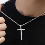 Moda Lusitana - Colar Masculino com Pingente Cruz
