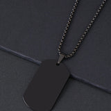 Moda Lusitana - Colar Masculino com Pingente Dog Tag