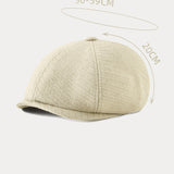 Moda Lusitana - Boné Masculino de Lã Estilo Clássico