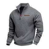 Camisola casual com fecho de correr