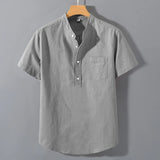 Camisa de algodão de manga curta