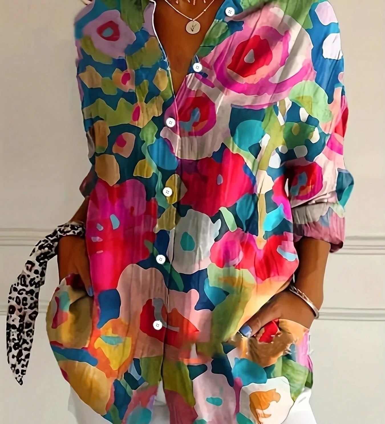 Annika | Blusa colorida com estampa divertida