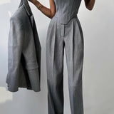 Dolce™ - Conjunto de três peças com blazer trespassado