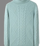 Camisola de caxemira com padrão elegante