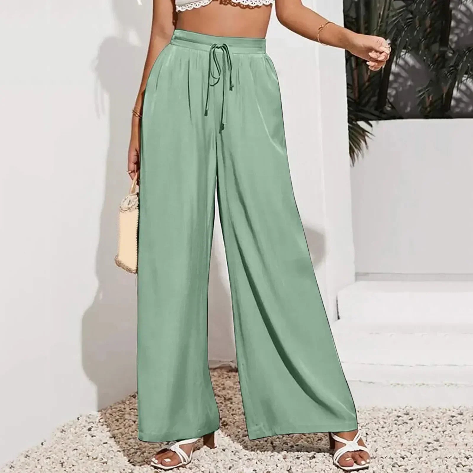 Casual Pants with Elastic Waist