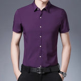 Camisa de manga curta casual para negócios