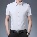 Camisa de manga curta casual para negócios