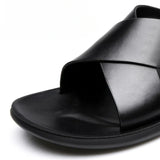 Sandálias de couro elegantes