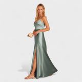Vestido comprido Satin