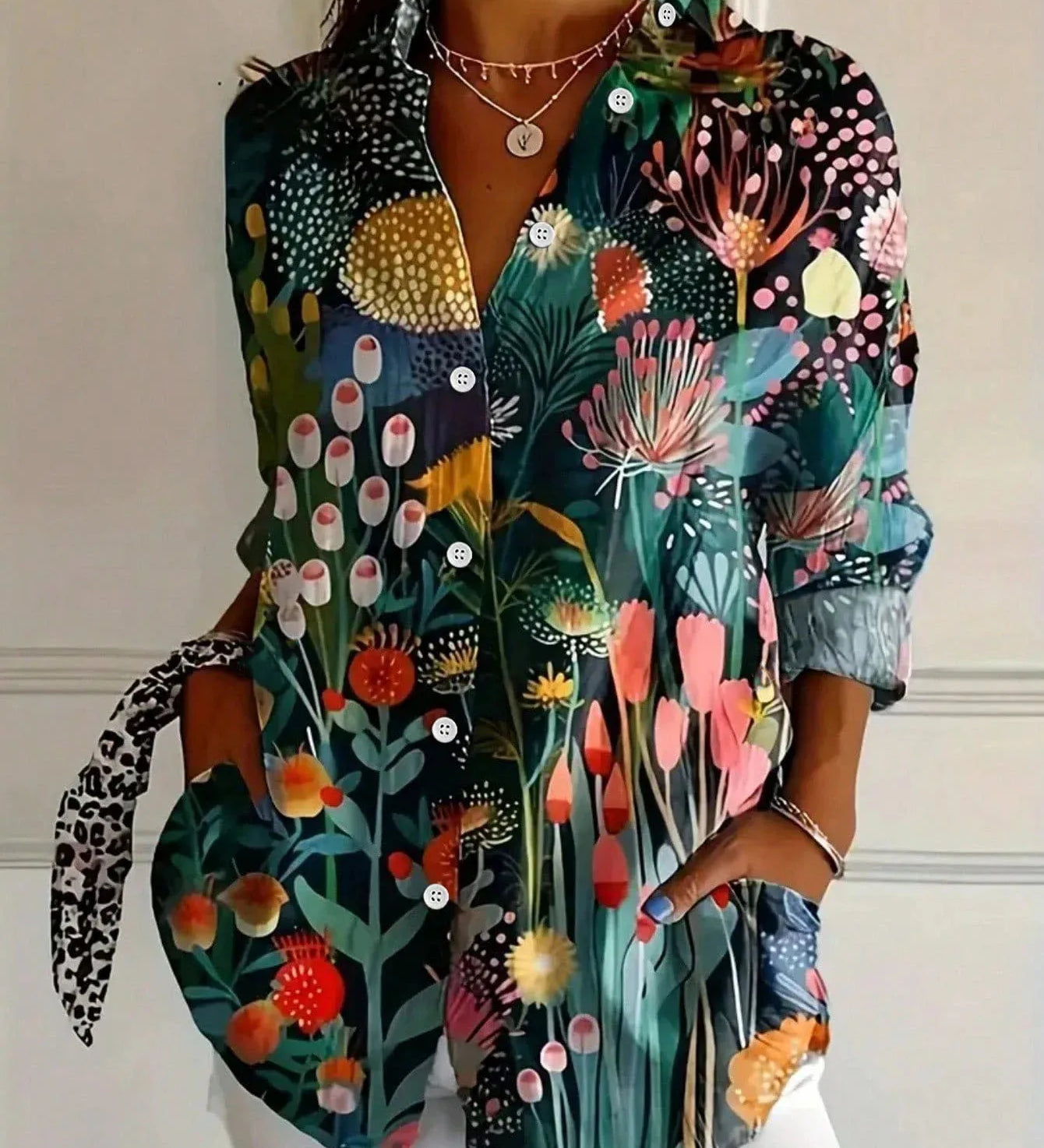 Annika | Blusa colorida com estampa divertida