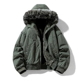 Casaco cargo elegante com forro polar