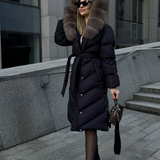 Elegant Casual Jacket with Faux Fur Collar