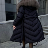 Elegant Casual Jacket with Faux Fur Collar