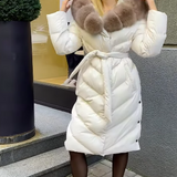 Elegant Casual Jacket with Faux Fur Collar