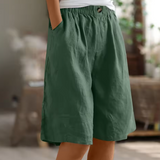 Hadubrandis – Shorts Longos e Arejados em Algodão para o Dia a Dia