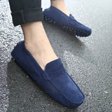 Mocassins casuais de camurça