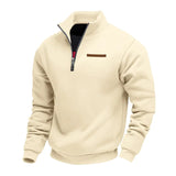 Camisola casual com fecho de correr