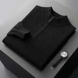 Camisola com fecho em caxemira Florence