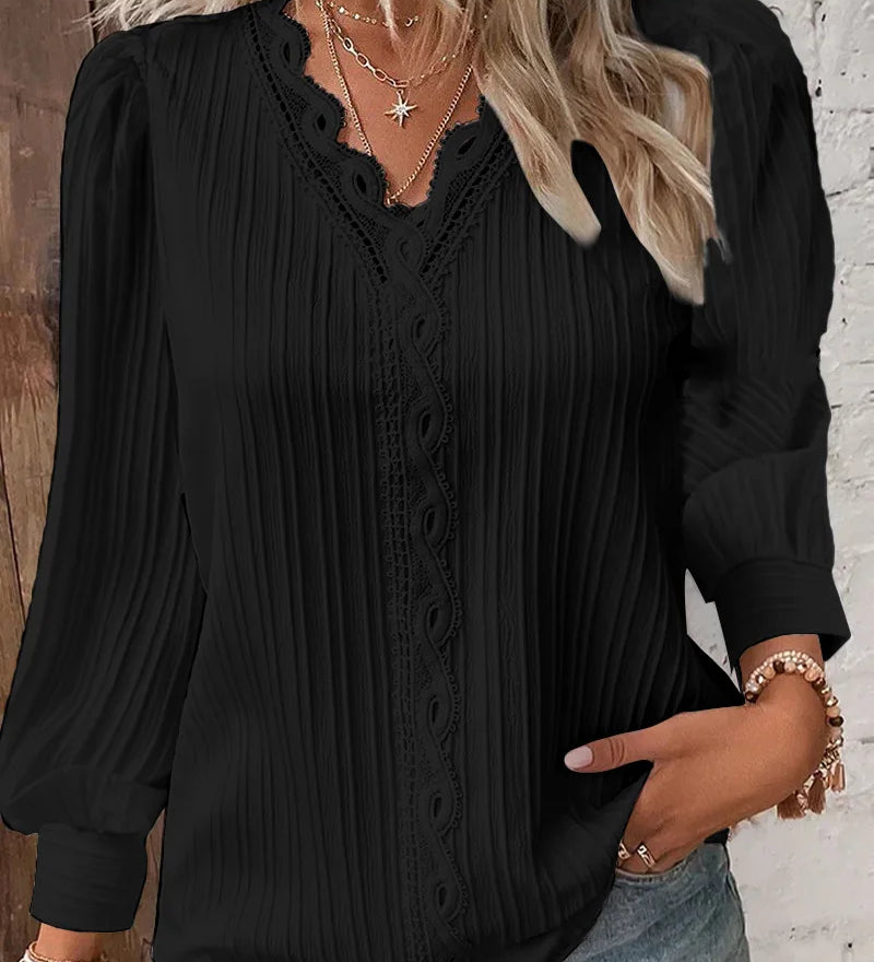 Mira Lace-Detail Top