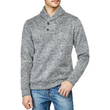 Elegante camisola de gola alta com botões