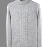 Camisola de caxemira com padrão elegante
