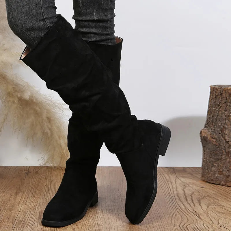 Gunilla Sleek Low-Heel Boots