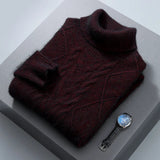 Camisola de caxemira com padrão elegante