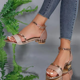 Ágnes – sandália confortável e elegante com fivela ajustável no tornozelo