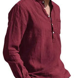 Camisa de algodão respirável