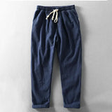 Calças de linho